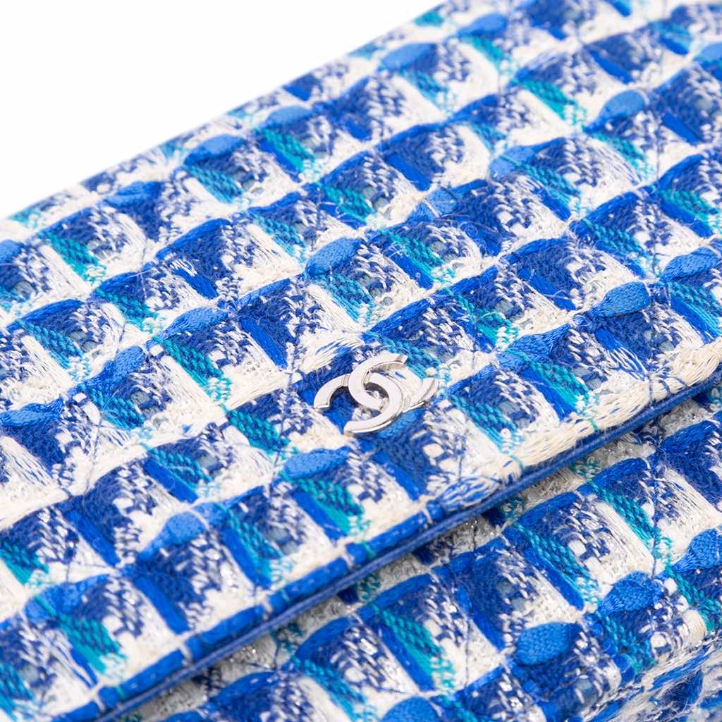 Chanel Quilted Boucle Tweed Charm Wallet On Chain - Detail 2