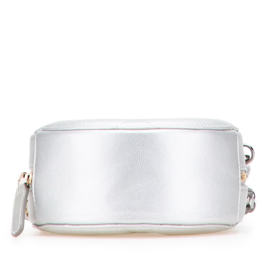 Chanel Metallic Lambskin 19 Round Clutch with Chain - 3