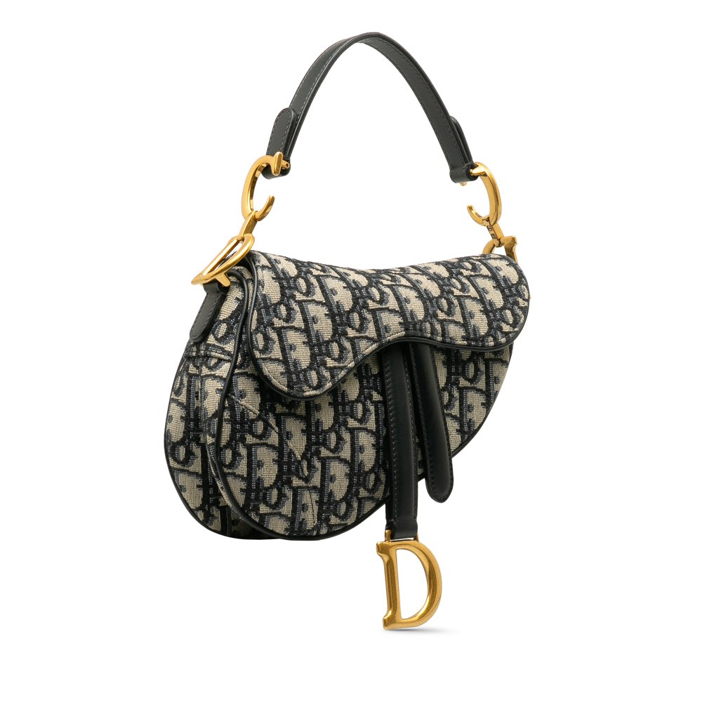 Dior Mini Oblique Canvas Saddle Bag - 2
