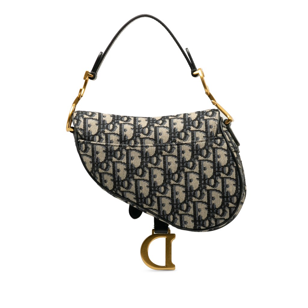 Dior Mini Oblique Canvas Saddle Bag - 3