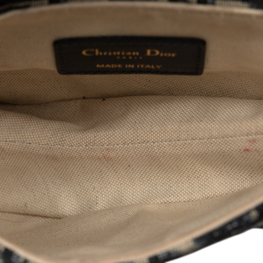 Dior Mini Oblique Canvas Saddle Bag - 5