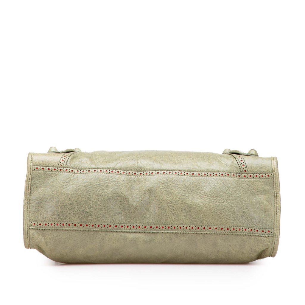 Balenciaga Lambskin Motocross City Giant Brogues Satchel - 3