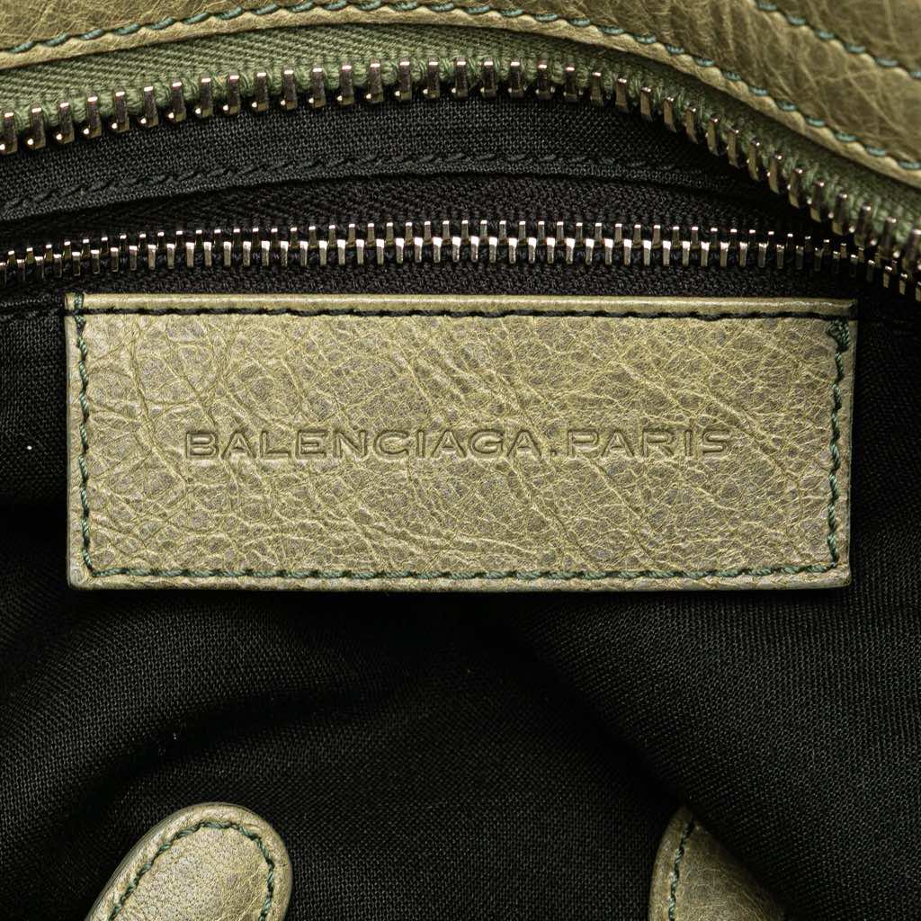 Balenciaga Lambskin Motocross City Giant Brogues Satchel - 5