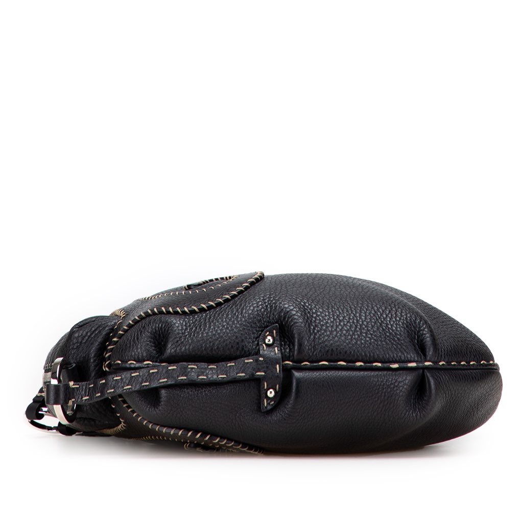 Fendi Leather Selleria Oyster Hobo - 3