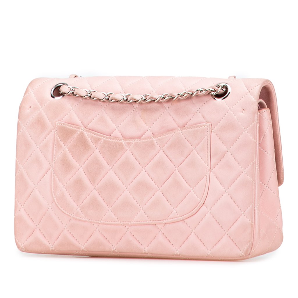 Chanel Medium Classic Lambskin Double Flap - Back view