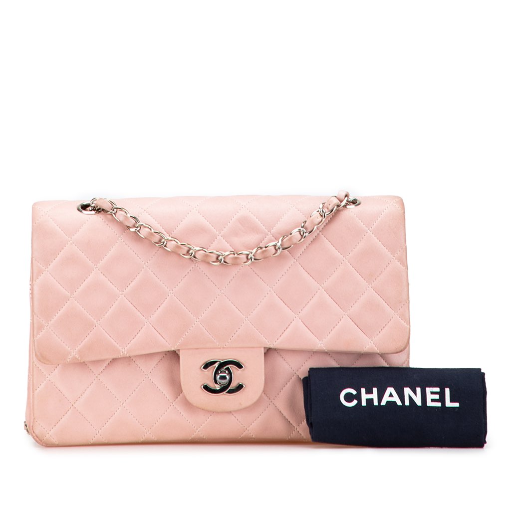 Chanel Medium Classic Lambskin Double Flap - Image 13