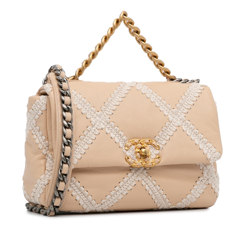 Chanel Medium Crochet Calfskin 19 Flap - 2