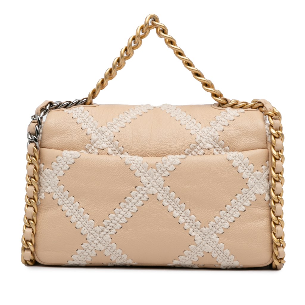 Chanel Medium Crochet Calfskin 19 Flap - 4
