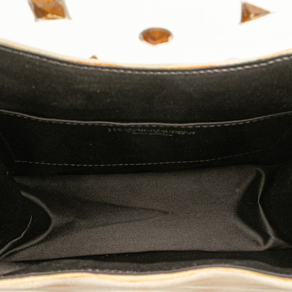 Yves Saint Laurent Suede Crystal Handbag - 4