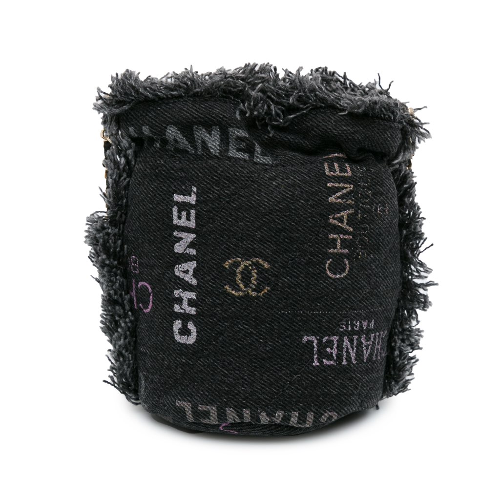Chanel Mini Denim Mood Bucket with Chain - 3