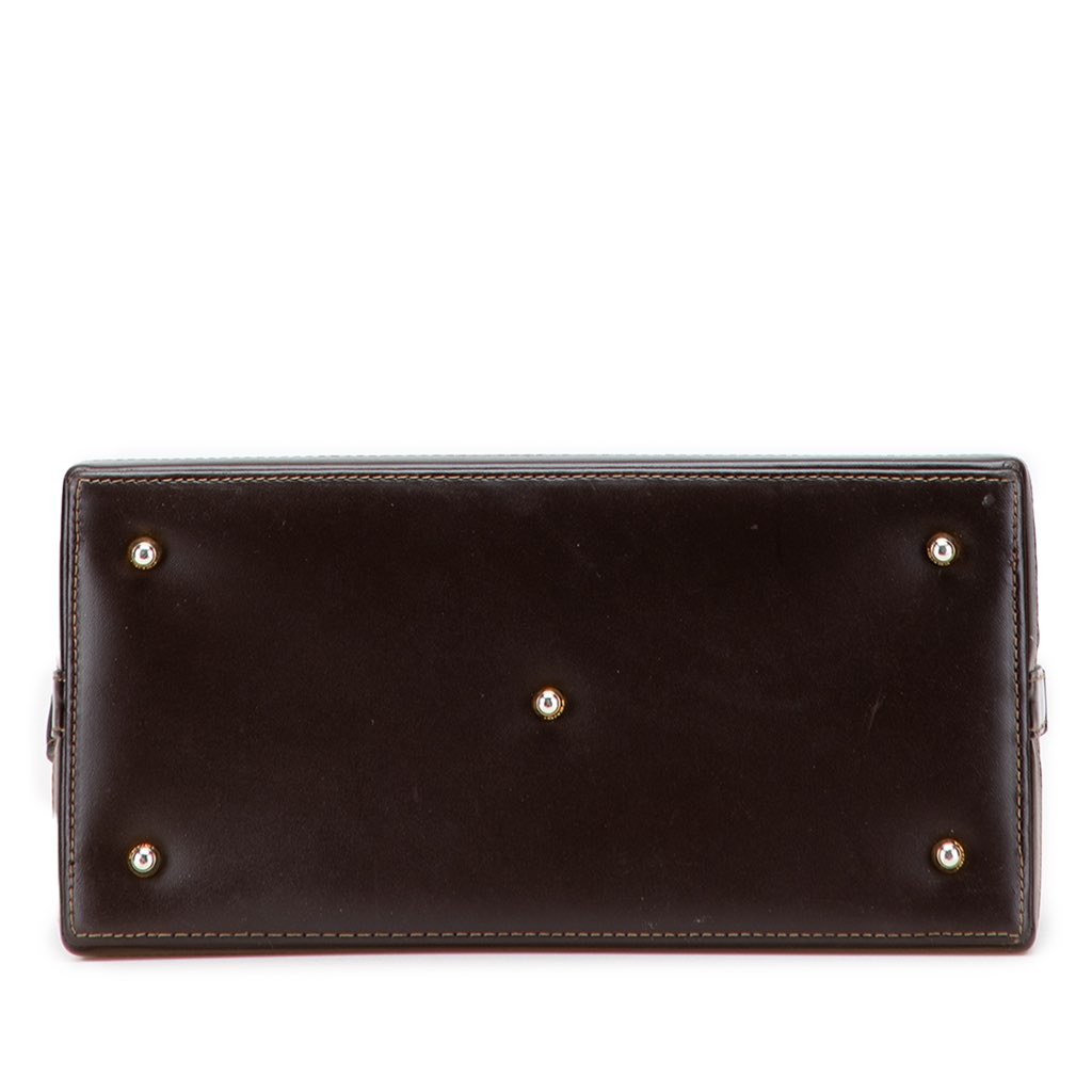 Fendi Zucca Canvas Push Lock Box Handbag - Image 6