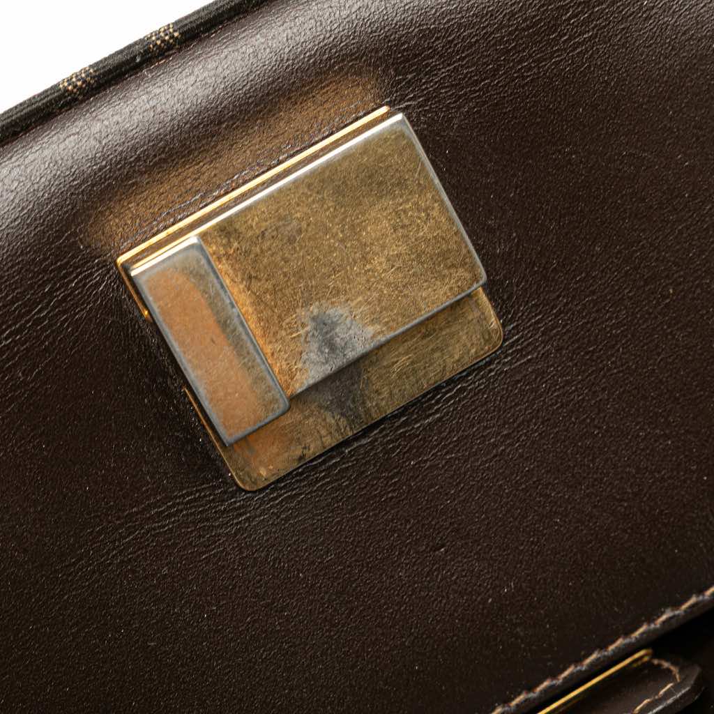 Fendi Zucca Canvas Push Lock Box Handbag - Detail 2