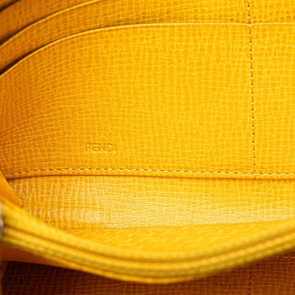 Fendi Zucca Coated Canvas Zip Around Long Wallet - Detail 2
