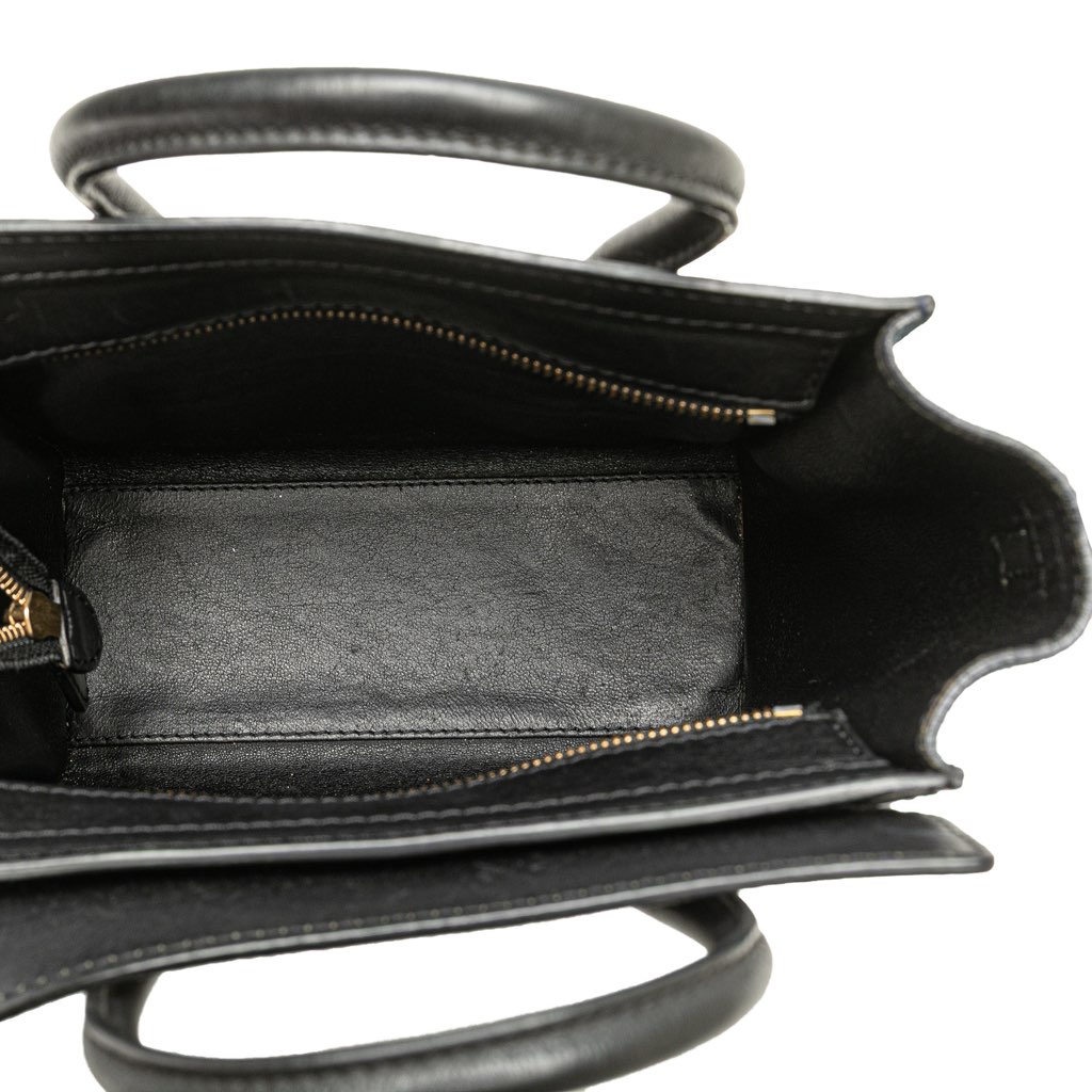 Celine Nano Tricolor Calfskin and Suede Luggage Tote - 4