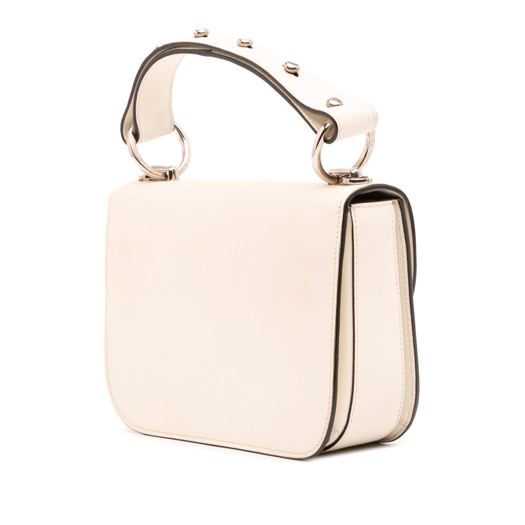 Prada Saffiano Lux Arcade Satchel - Back view
