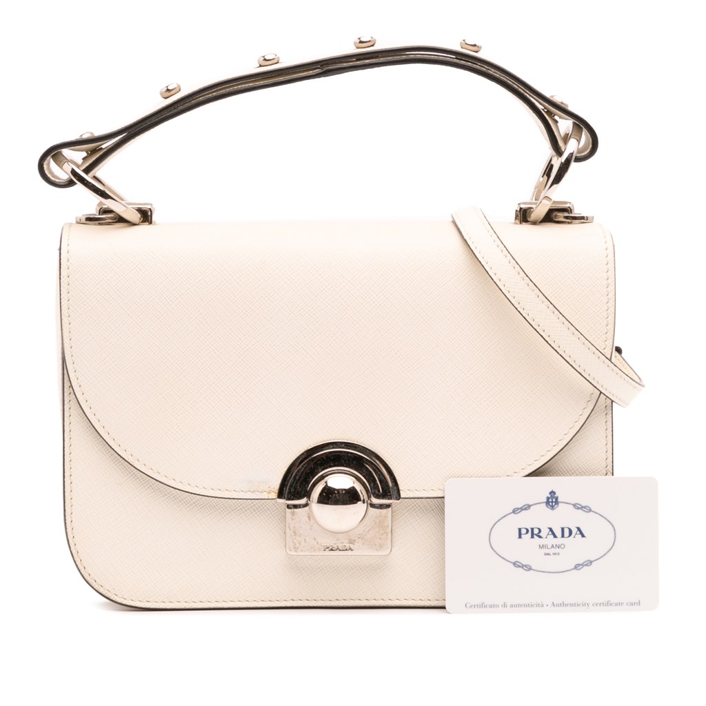 Prada Saffiano Lux Arcade Satchel - Image 15