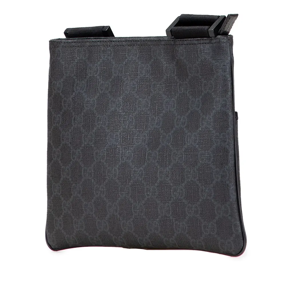 Gucci GG Supreme Crossbody Black Canvas Good - Back View