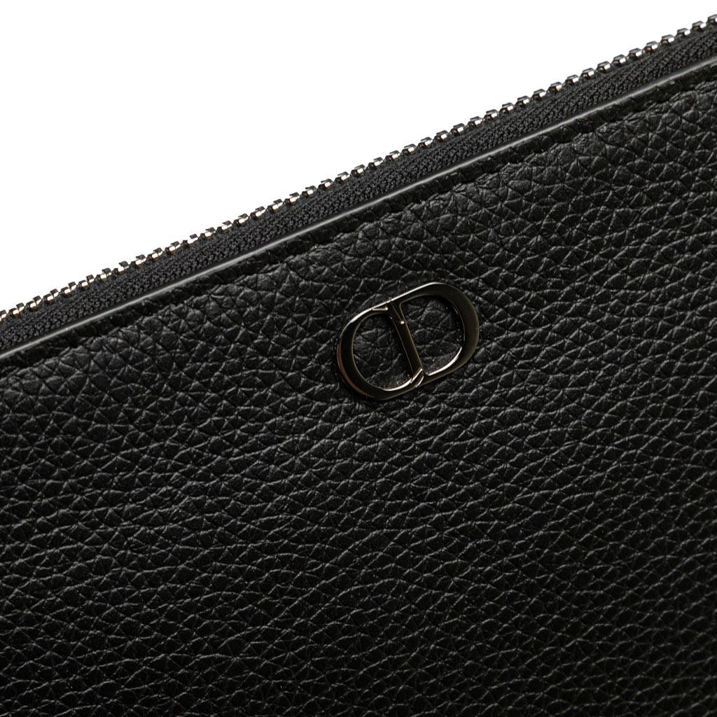 Dior Grained Calfskin CD Icon Signature A5 Pouch - 5