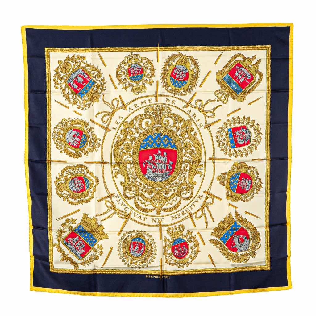 Hermès Les Armes de Paris Silk Scarf