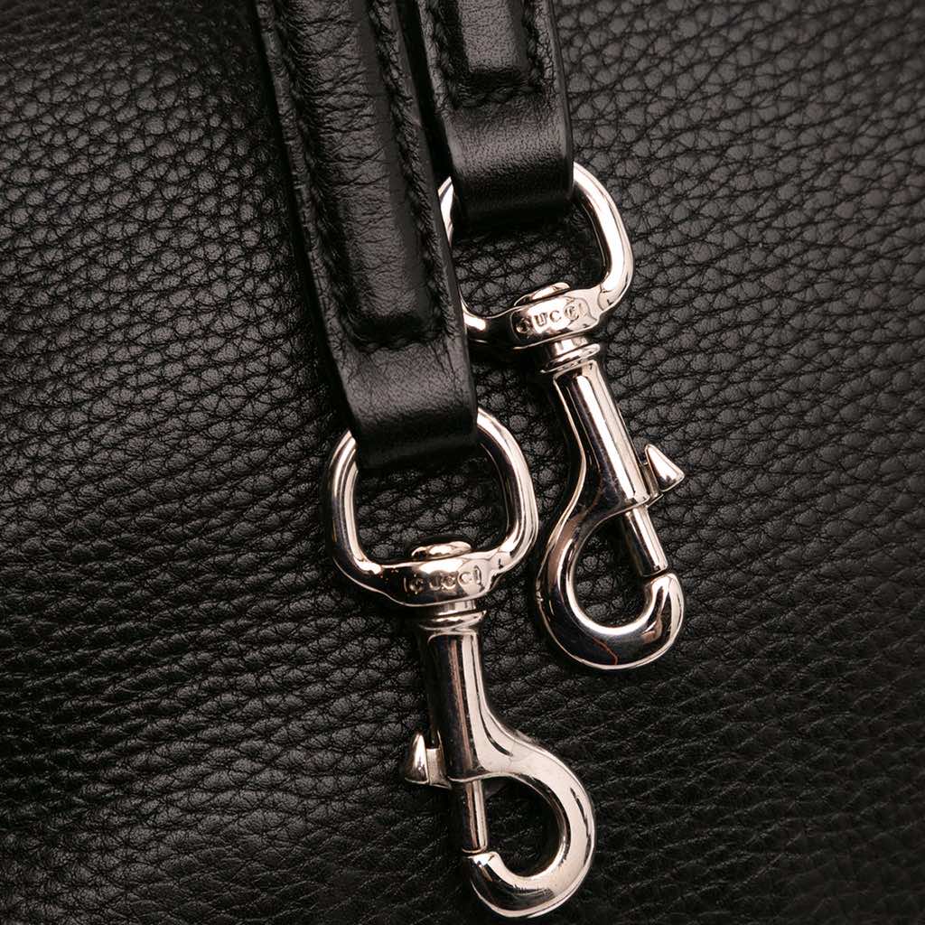 Gucci Small Leather Bamboo Daily Satchel - Image 13