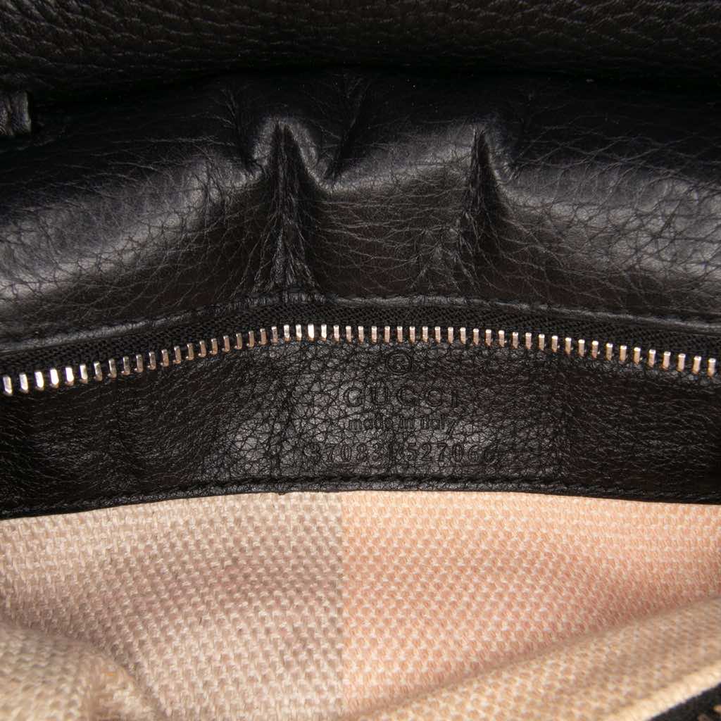 Gucci Small Leather Bamboo Daily Satchel - Side view