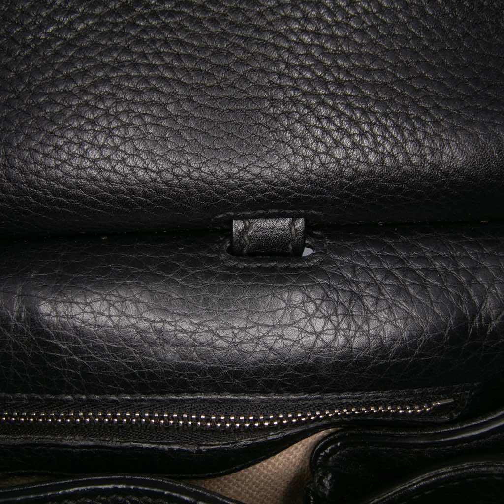 Gucci Small Leather Bamboo Daily Satchel - Detail 1