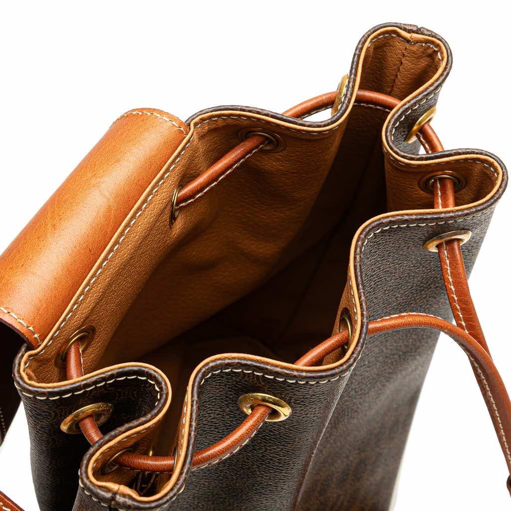 Celine Macadam Coated Canvas Drawstring Sling Bag - 5