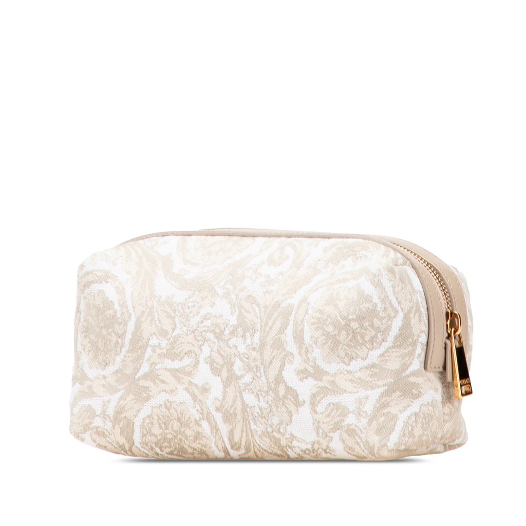 Versace Canvas Athena Beauty Pouch - Back view