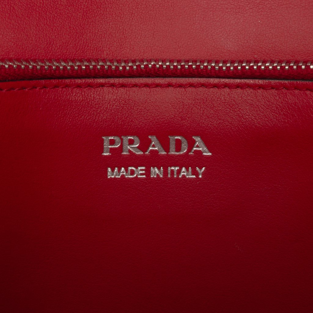 Prada City Calfskin Comic Print Studded Elektra Crossbody - 5