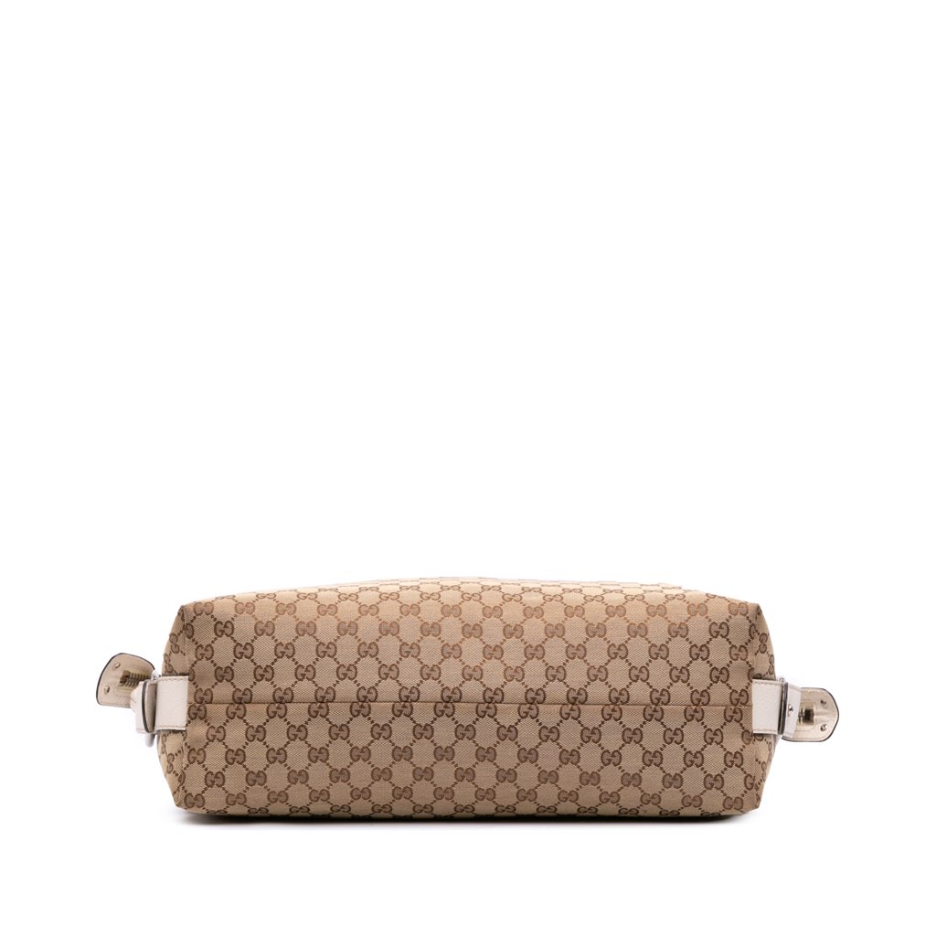 Gucci Medium GG Canvas Bamboo Bar Tote - 3
