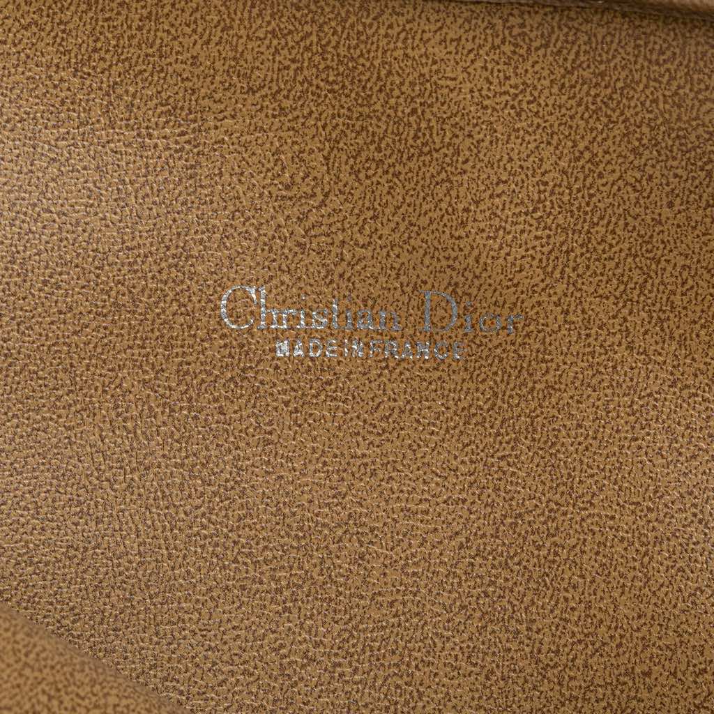 Dior Honeycomb Coated Canvas Clutch - Side view