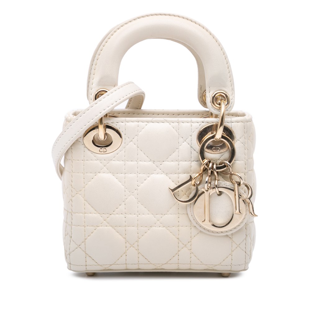 Dior Micro Lambskin Cannage Lady Dior