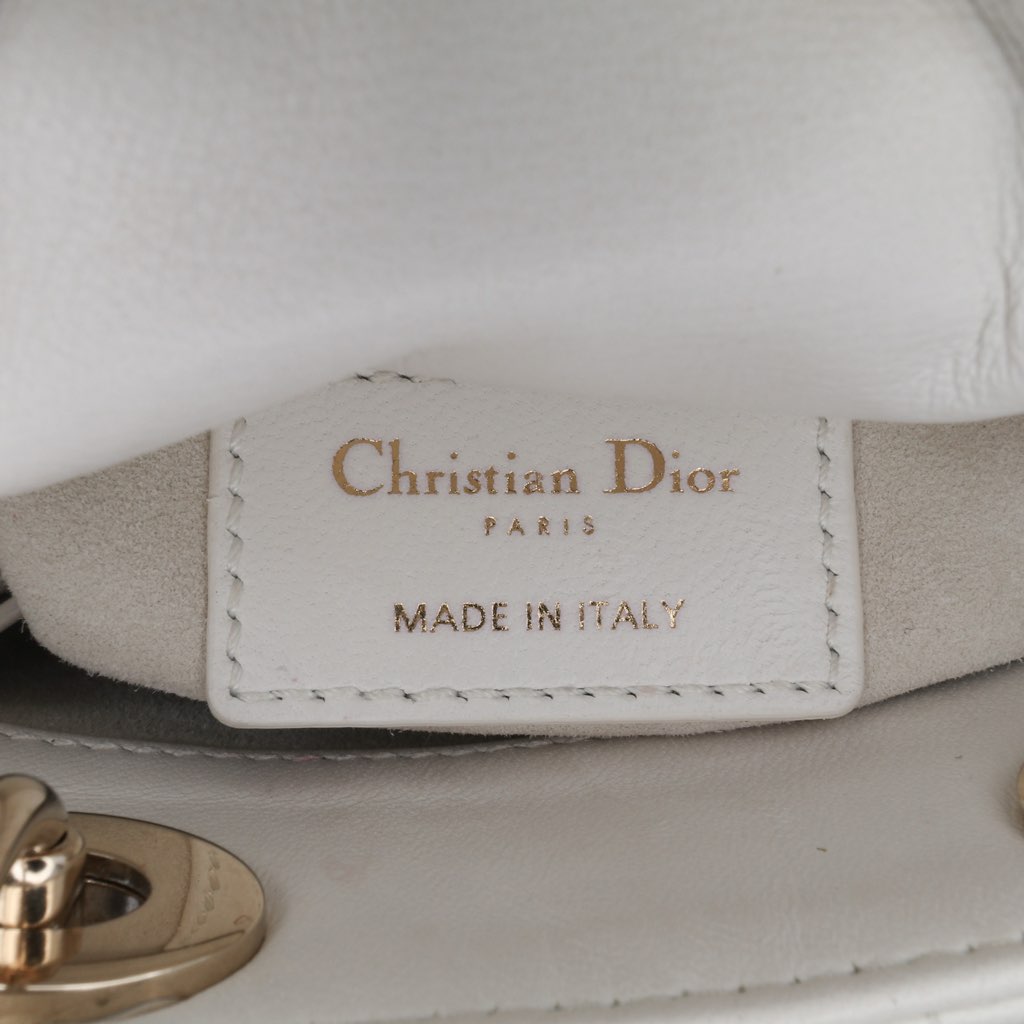 Dior Micro Lambskin Cannage Lady Dior - Side view