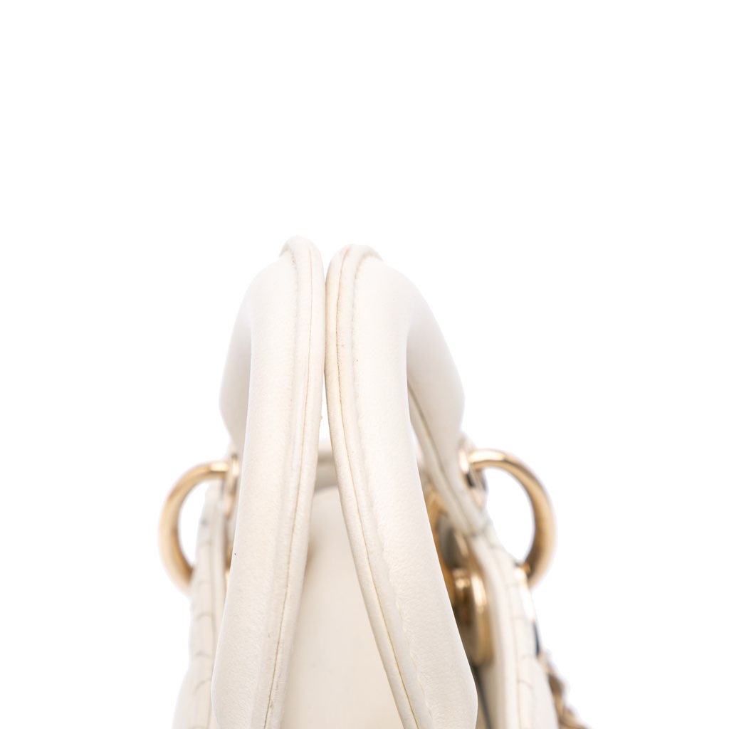 Dior Micro Lambskin Cannage Lady Dior - Image 11