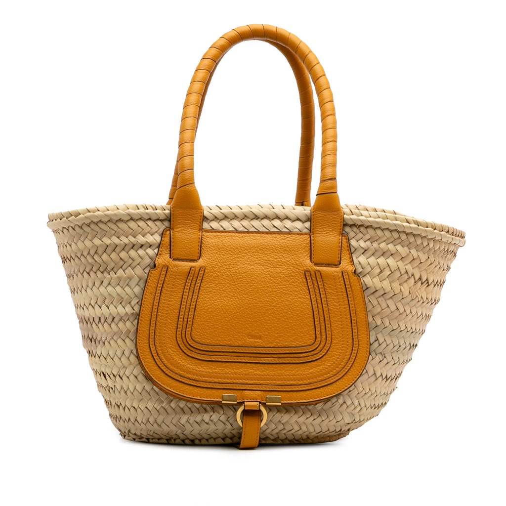 Chloé Medium Raffia Marcie Basket Tote