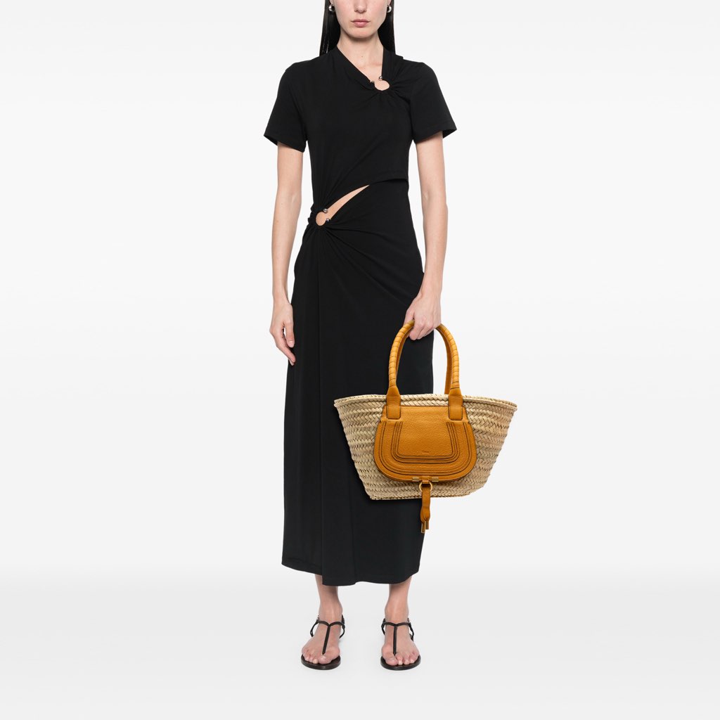 Chloé Medium Raffia Marcie Basket Tote - Image 13