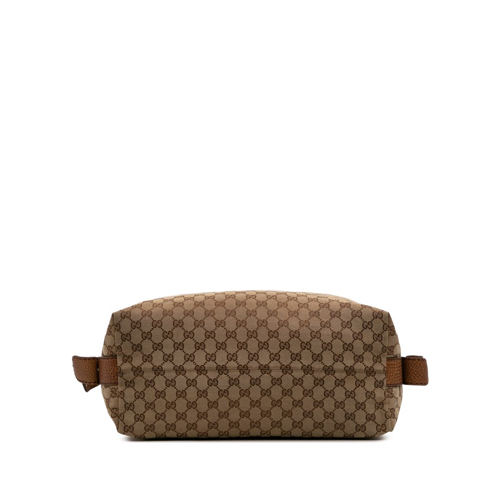 Gucci Large GG Canvas Bamboo Bar Tote - 3