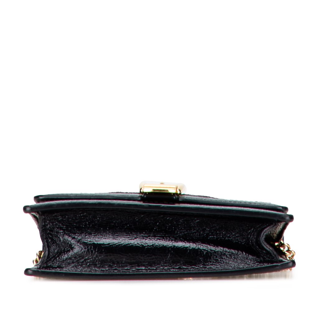 Gucci Mini GG Velvet Sylvie Shoulder Bag - Image 6