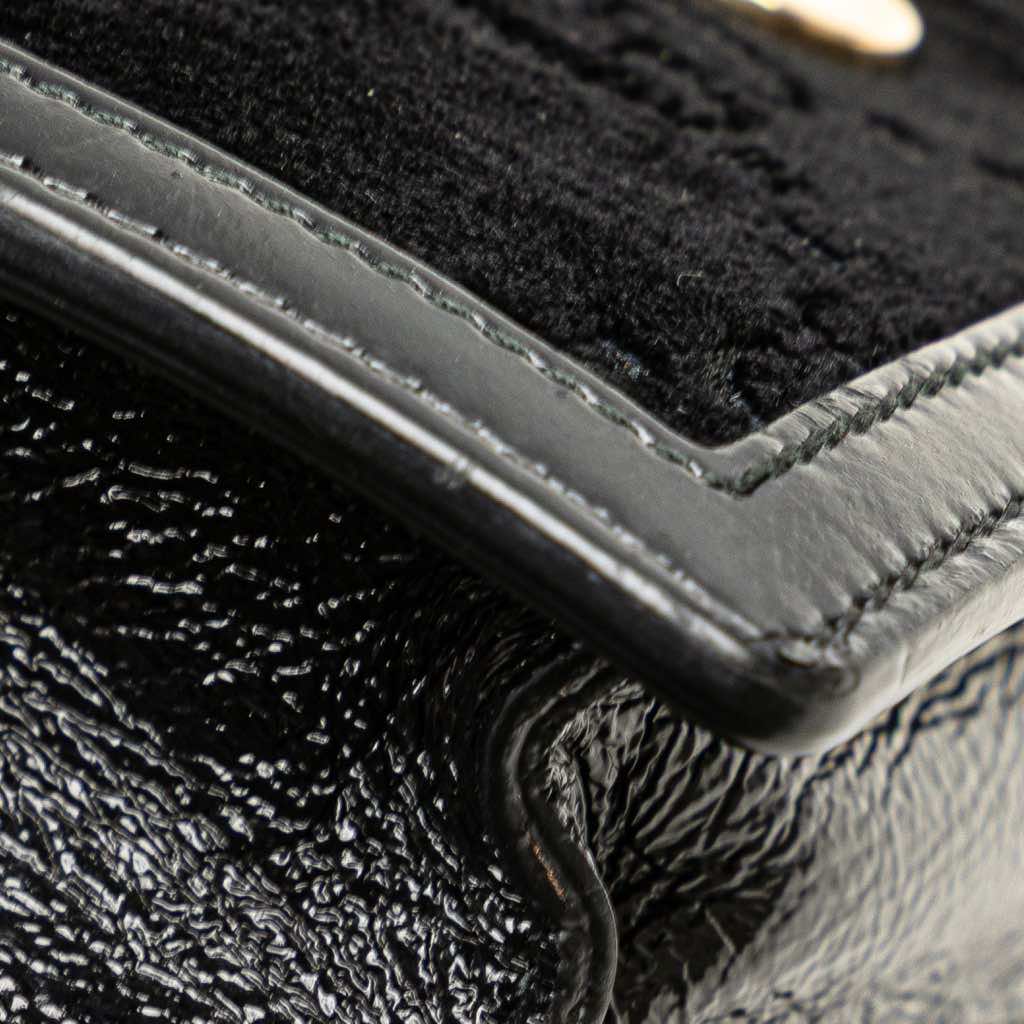 Gucci Mini GG Velvet Sylvie Shoulder Bag - Image 10