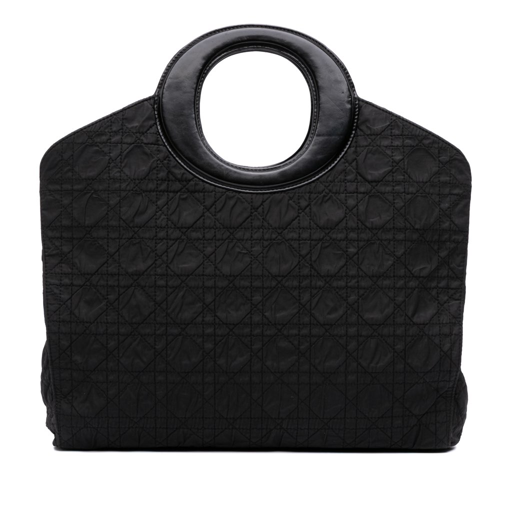 Dior Nylon Cannage Top Handle Tote