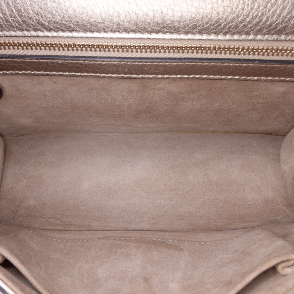 Dior Small Metallic Grained Calfskin Diorama Flap - 4