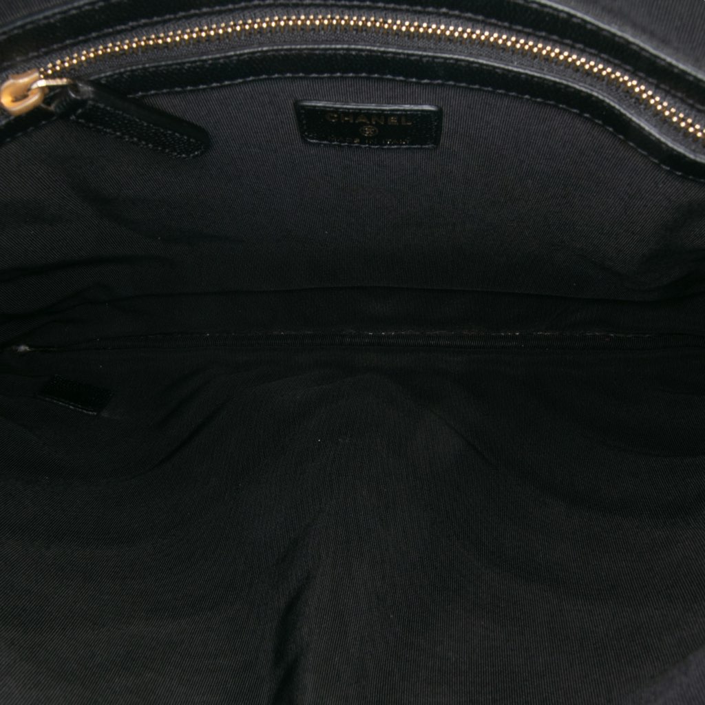 Chanel Large Chevron Caviar Ancient Greek Charms O Case Clutch - 4