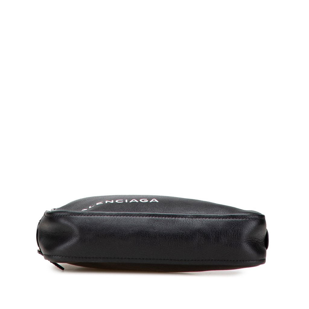 Balenciaga Medium Leather Triangle Clutch - 3