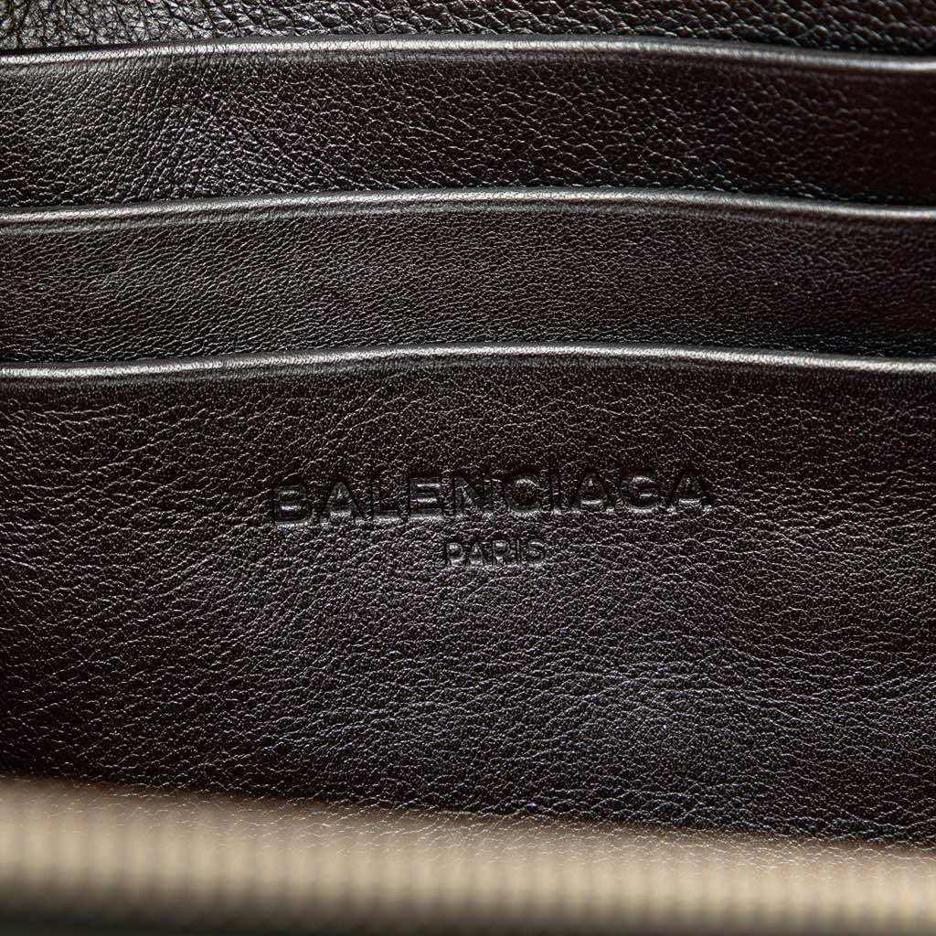 Balenciaga Medium Leather Triangle Clutch - 5