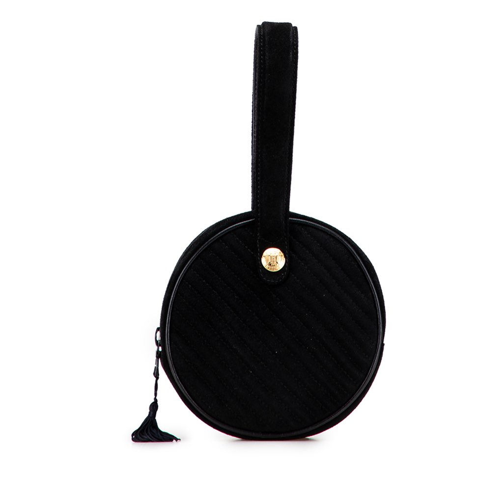 Celine Round Suede Tassel Handbag