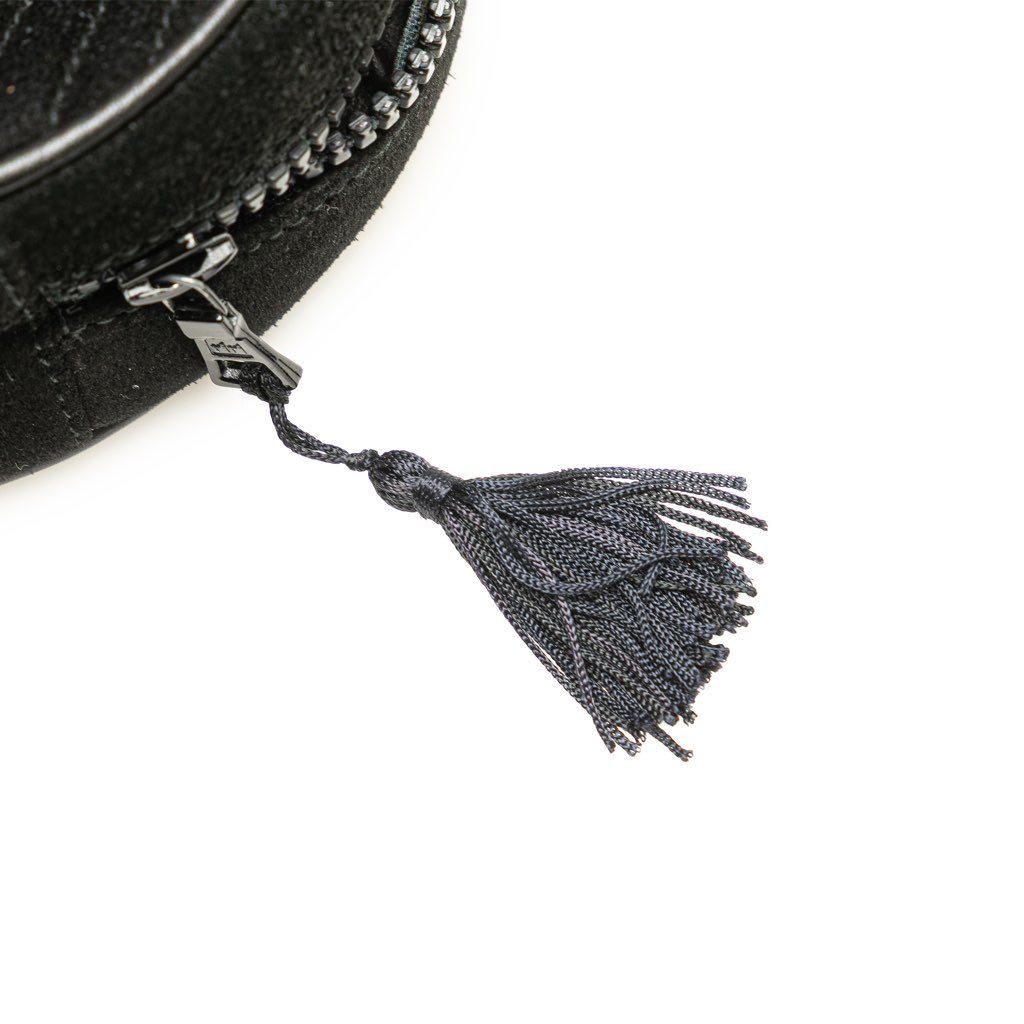 Celine Round Suede Tassel Handbag - Side view