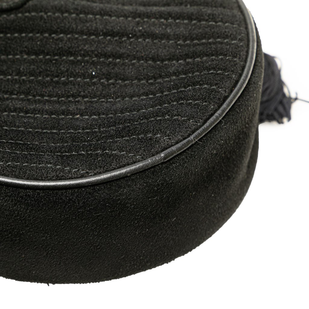 Celine Round Suede Tassel Handbag - Image 11