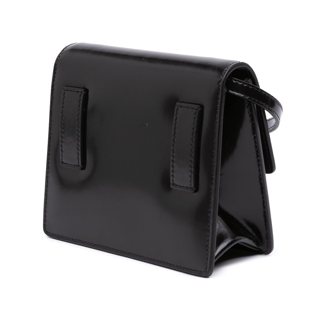 Off-white Glazed Calfskin Life's Work Jitney 0.7 Bag - Back view