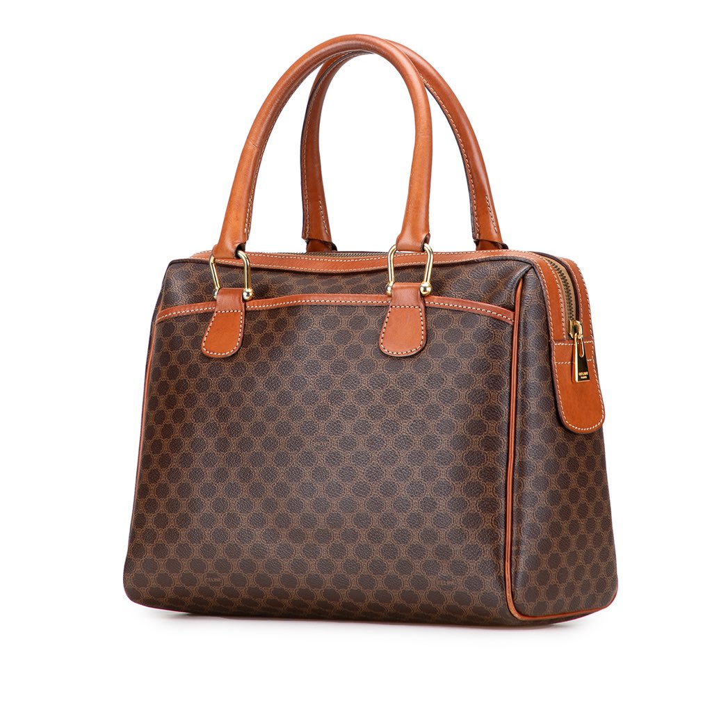 Celine Macadam Coated Canvas Handbag - 2