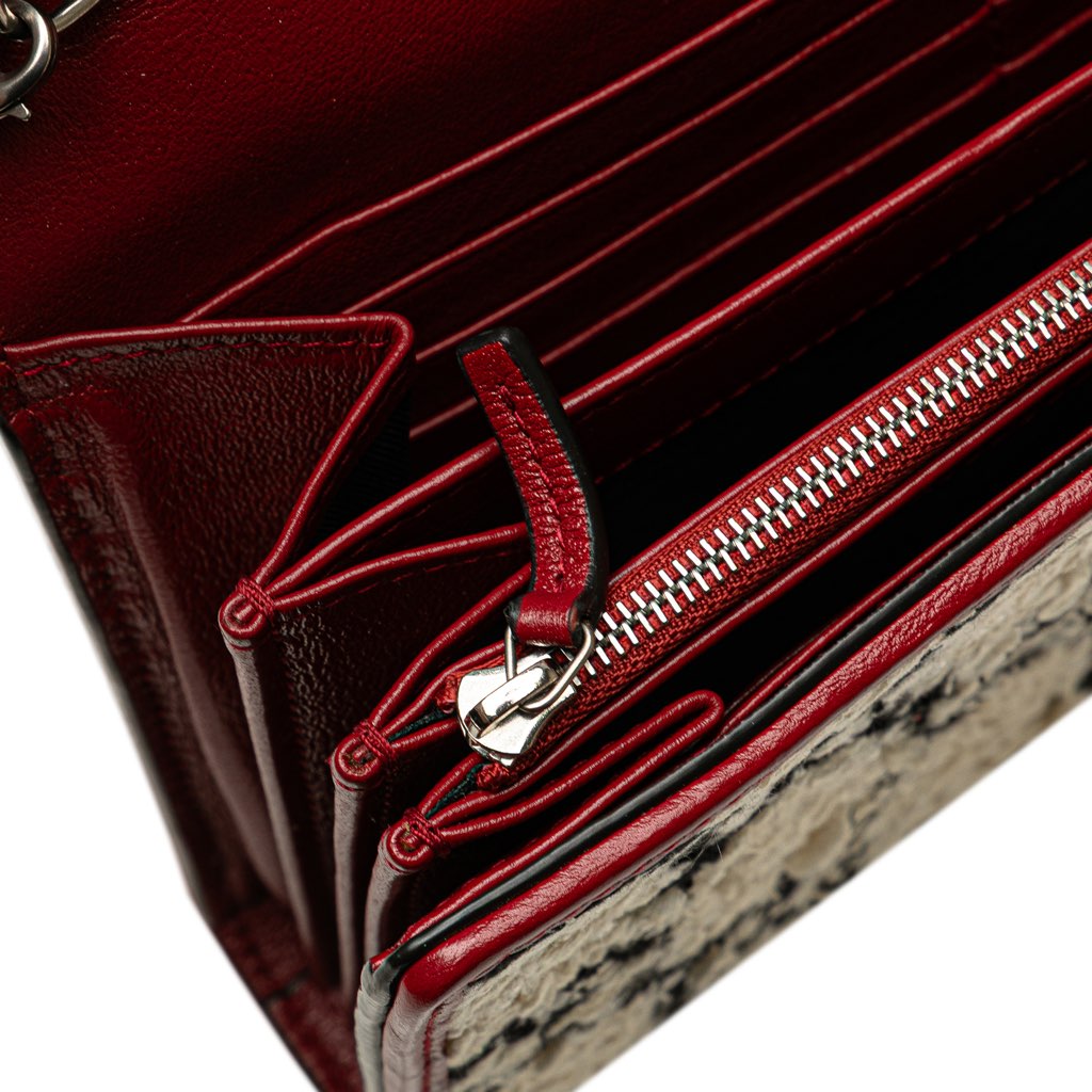 Gucci Mini GG Tweed Dionysus Wallet on Chain - Image 10